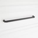 Signature Hardware Matte Black 12-5/8 in. Center-to-Center Cabinet Pull 