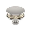 1-1/2 in. Cabinet Knob in Golden Champagne/Satin Nickel