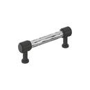 3-3/4 in. Center-to-Center Cabinet Pull in Polished Chrome/Matte Black