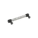 Signature Hardware Polished Chrome/Matte Black 5-1/16 in. Center-to-Center Cabinet Pull 