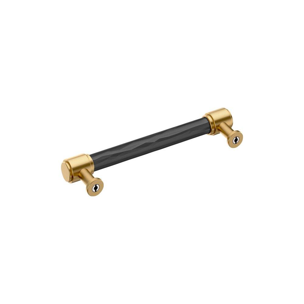 Signature Hardware Matte Black 5-1/16 in. Center-to-Center Cabinet Pull 