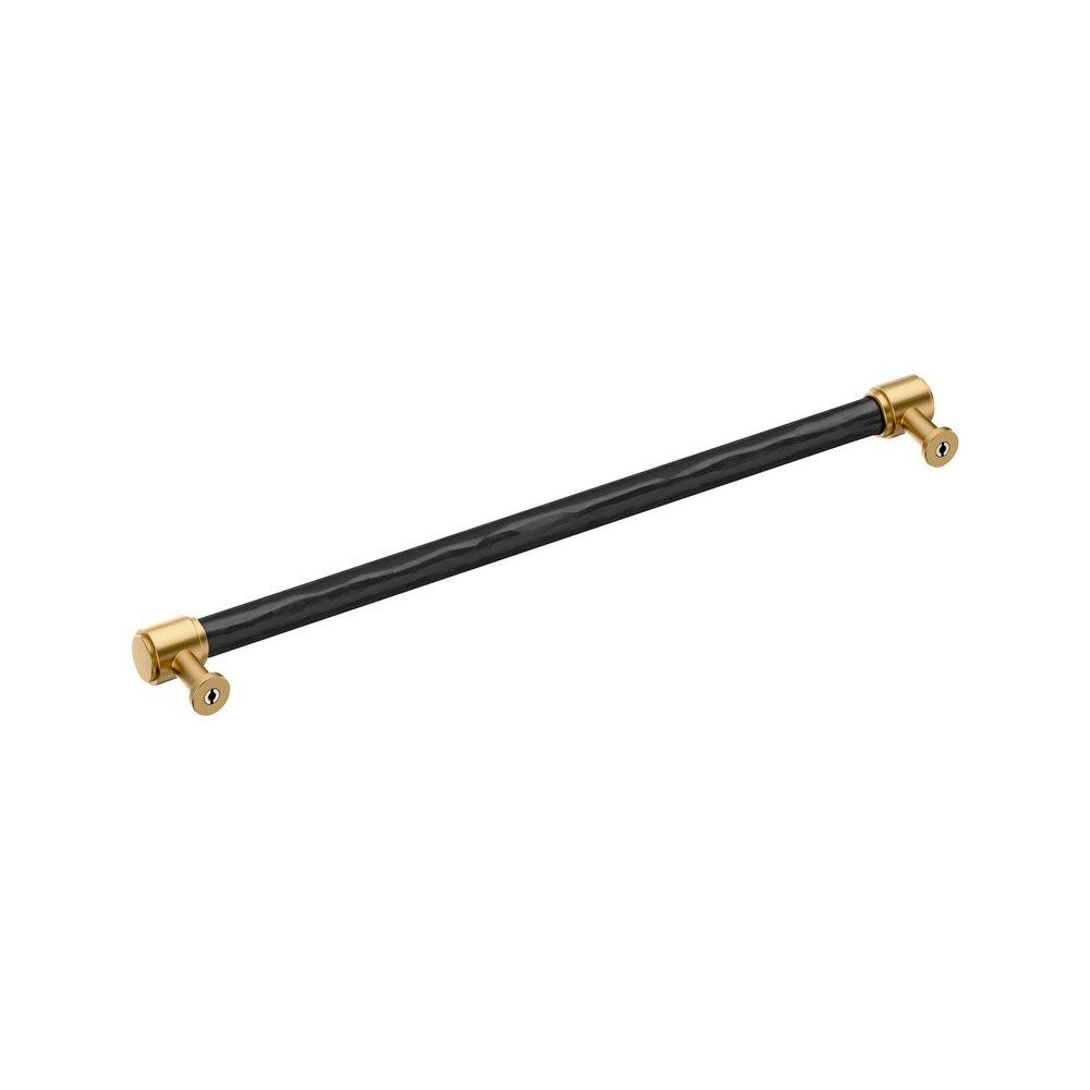 Signature Hardware Matte Black 12-5/8 in. Center-to-Center Cabinet Pull 