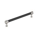 12 in. Center-to-Center Appliance Pull in Matte Black/Polished Nickel