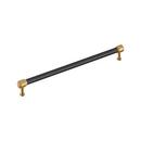 18 in. Center-to-Center Appliance Pull in Matte Black/Champagne Bronze