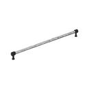 24 in. Center-to-Center Appliance Pull in Polished Chrome/Matte Black