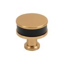 1-1/4 in. Cabinet Knob in Brushed Gold
