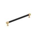 8-13/16 in. Center-to-Center Cabinet Pull in Champagne Bronze