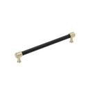 8-13/16 in. Center-to-Center Cabinet Pull in Golden Champagne