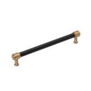 12 in. Center-to-Center Appliance Pull in Brushed Gold