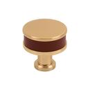 1-1/4 in. Cabinet Knob in Brushed Gold