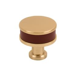 1-1/4 in. Cabinet Knob in Brushed Gold