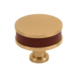 1-1/2 in. Cabinet Knob in Brushed Gold