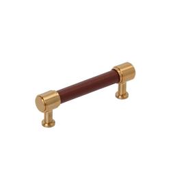 3-3/4 in. Center-to-Center Cabinet Pull in Brushed Gold