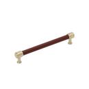 7-9/16 in. Center-to-Center Cabinet Pull in Golden Champagne