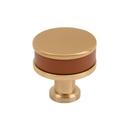 1-1/4 in. Cabinet Knob in Brushed Gold