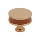 1-1/2 in. Cabinet Knob in Brushed Gold