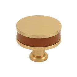 1-1/2 in. Cabinet Knob in Champagne Bronze