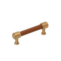 3-3/4 in. Center-to-Center Cabinet Pull in Brushed Gold
