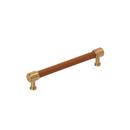 6-5/16 in. Center-to-Center Cabinet Pull in Brushed Gold