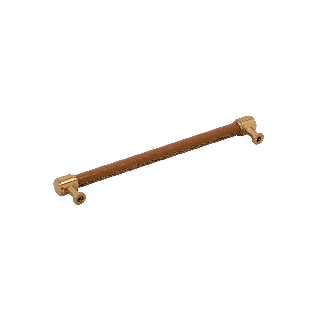 Signature Hardware Brushed Gold 8-13/16 in. Center-to-Center Cabinet Pull 