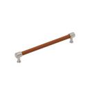 8-13/16 in. Center-to-Center Cabinet Pull in Satin Nickel