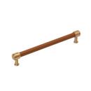 12 in. Center-to-Center Appliance Pull in Brushed Gold
