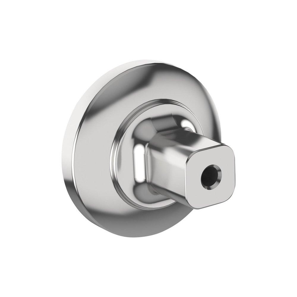 Signature Hardware Matte Black/Polished Chrome 1-3/8 in. Cabinet Knob 