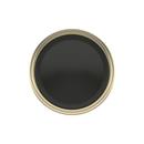 Signature Hardware Matte Black/Golden Champagne 1-3/8 in. Cabinet Knob 