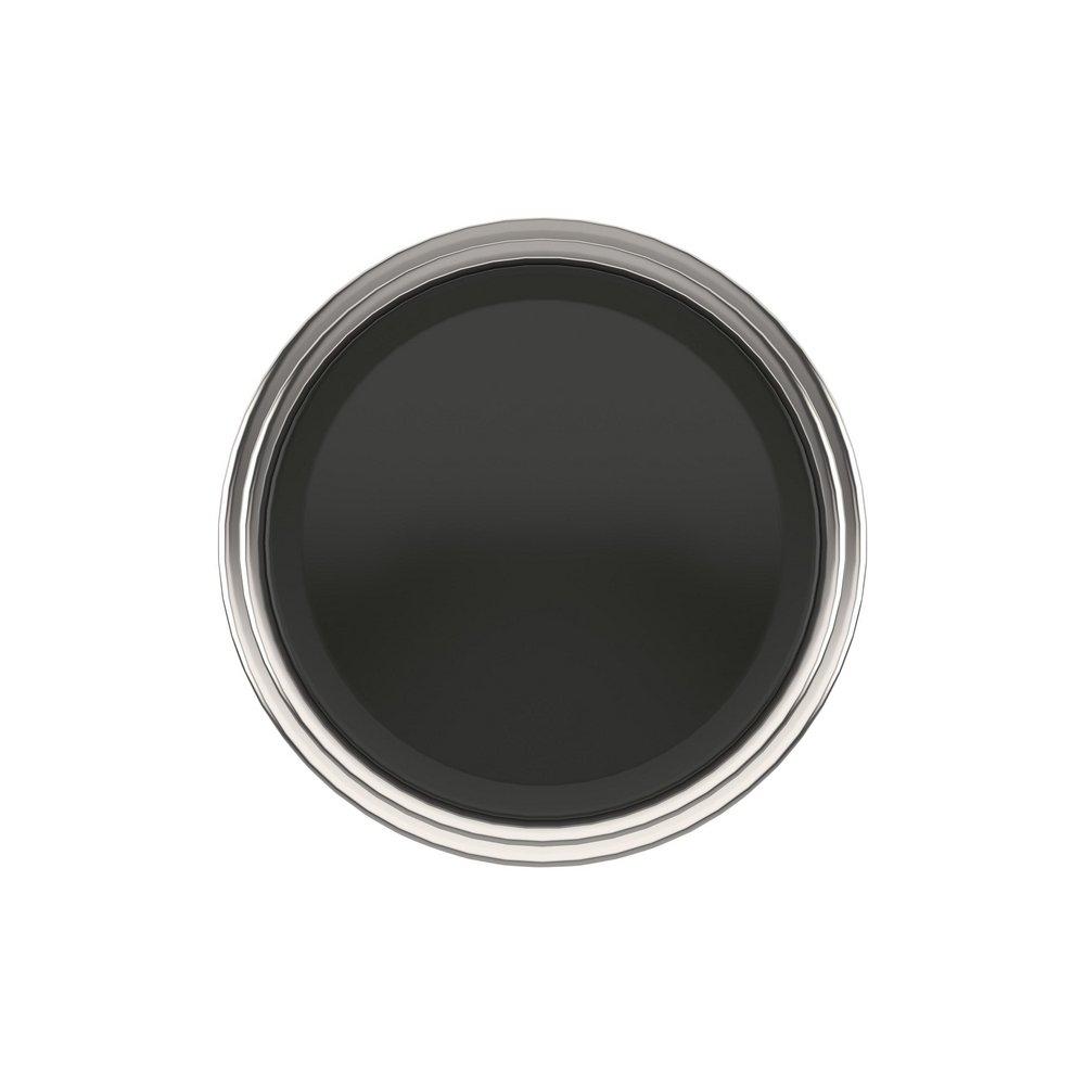 Signature Hardware Matte Black/Polished Nickel 1-3/8 in. Cabinet Knob 