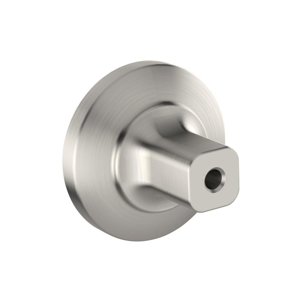 Signature Hardware Matte White/Satin Nickel 1-3/8 in. Cabinet Knob 