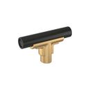 2-3/8 in. Cabinet T-Knob in Matte Black/Champagne Bronze