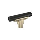 2-3/8 in. Cabinet T-Knob in Matte Black/Golden Champagne