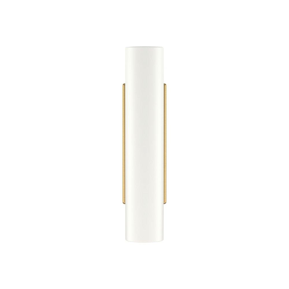 Signature Hardware Matte White/Champagne Bronze 2-3/8 in. Cabinet T-Knob 