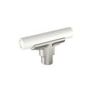 2-3/8 in. Cabinet T-Knob in Matte White/Satin Nickel