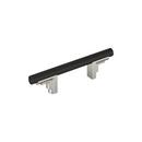 3 in. Center-to-Center Cabinet Pull in Matte Black/Satin Nickel