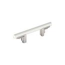 3 in. Center-to-Center Cabinet Pull in Matte White/Polished Nickel