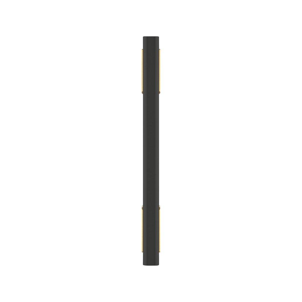 Signature Hardware Matte Black/Champagne Bronze 3-3/4 in. Center-to-Center Cabinet Pull 
