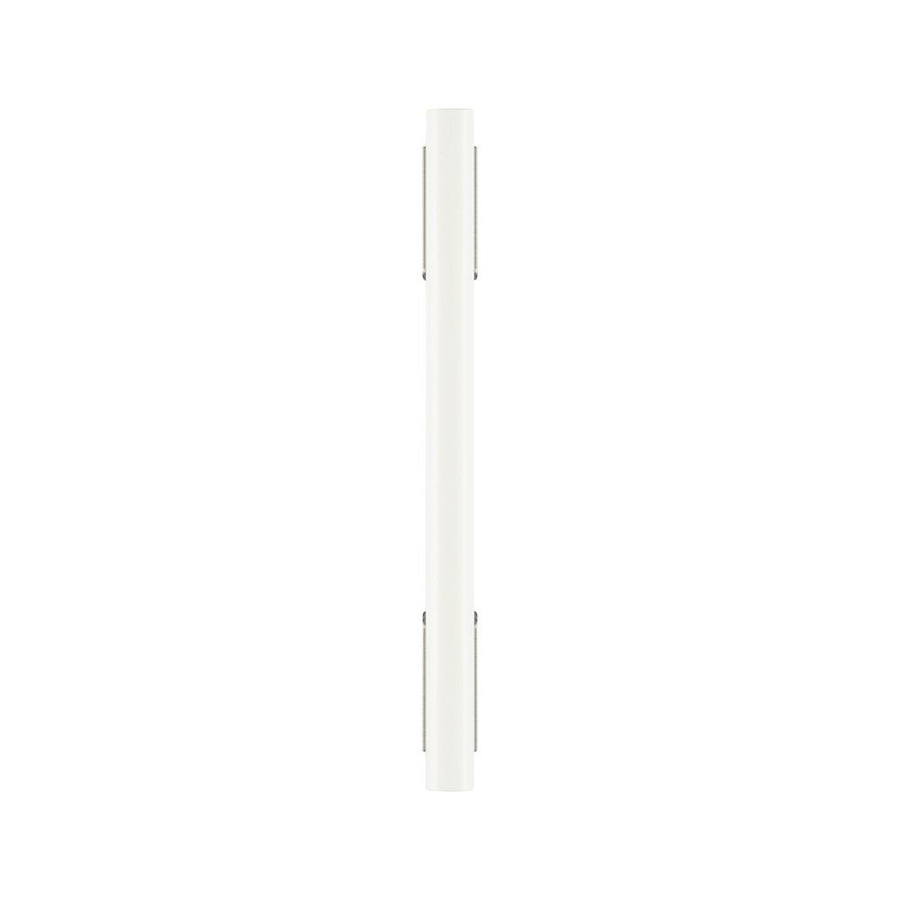 Signature Hardware Matte White/Satin Nickel 3-3/4 in. Center-to-Center Cabinet Pull 