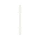 Signature Hardware Matte White/Satin Nickel 3-3/4 in. Center-to-Center Cabinet Pull 