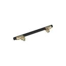 Signature Hardware Matte Black/Golden Champagne 5-1/16 in. Center-to-Center Cabinet Pull 
