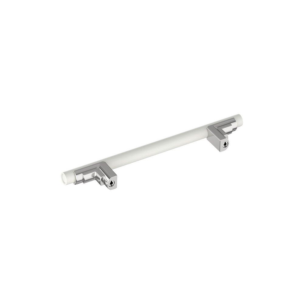 Signature Hardware Matte White 5-1/16 in. Center-to-Center Cabinet Pull 