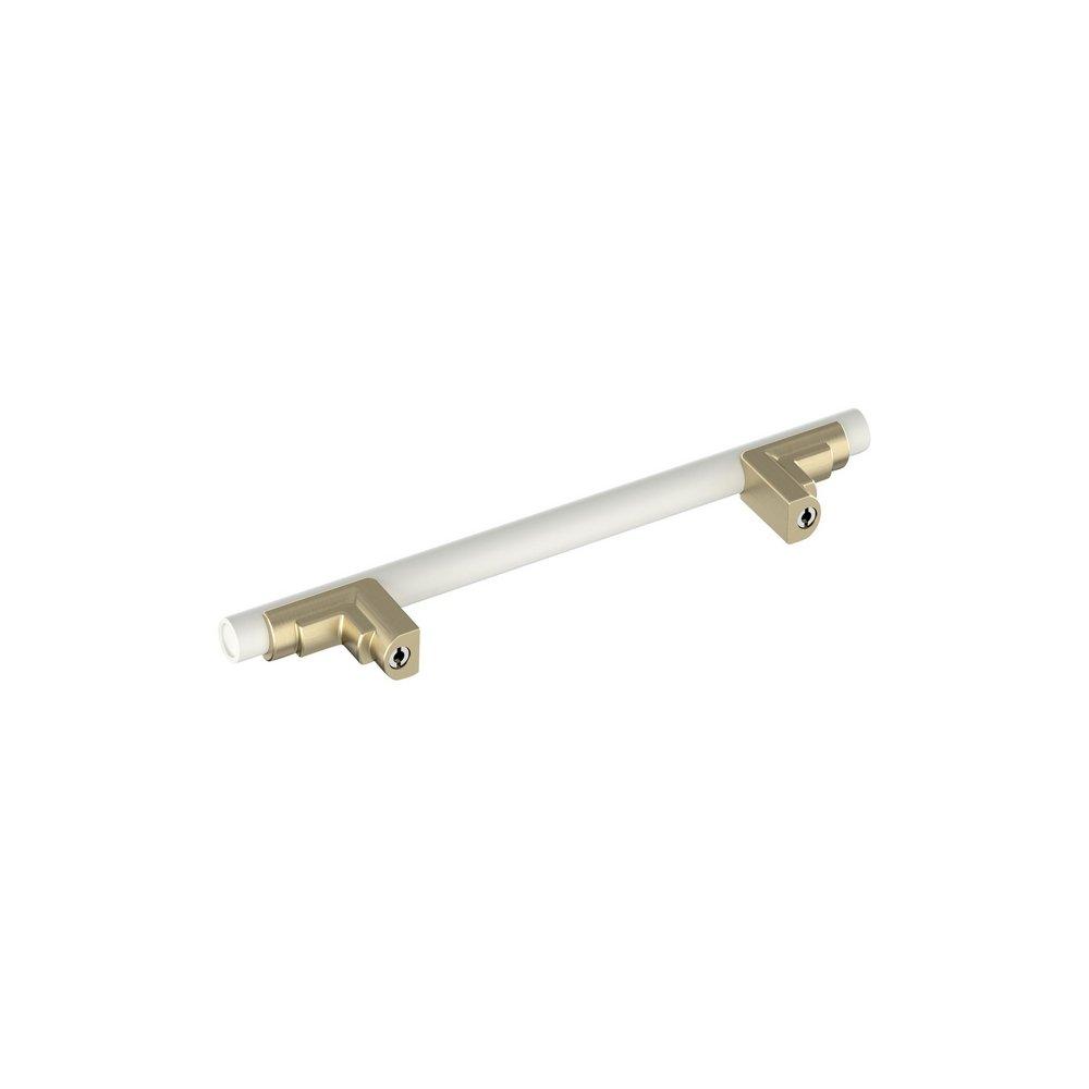 Signature Hardware Matte White 5-1/16 in. Center-to-Center Cabinet Pull 