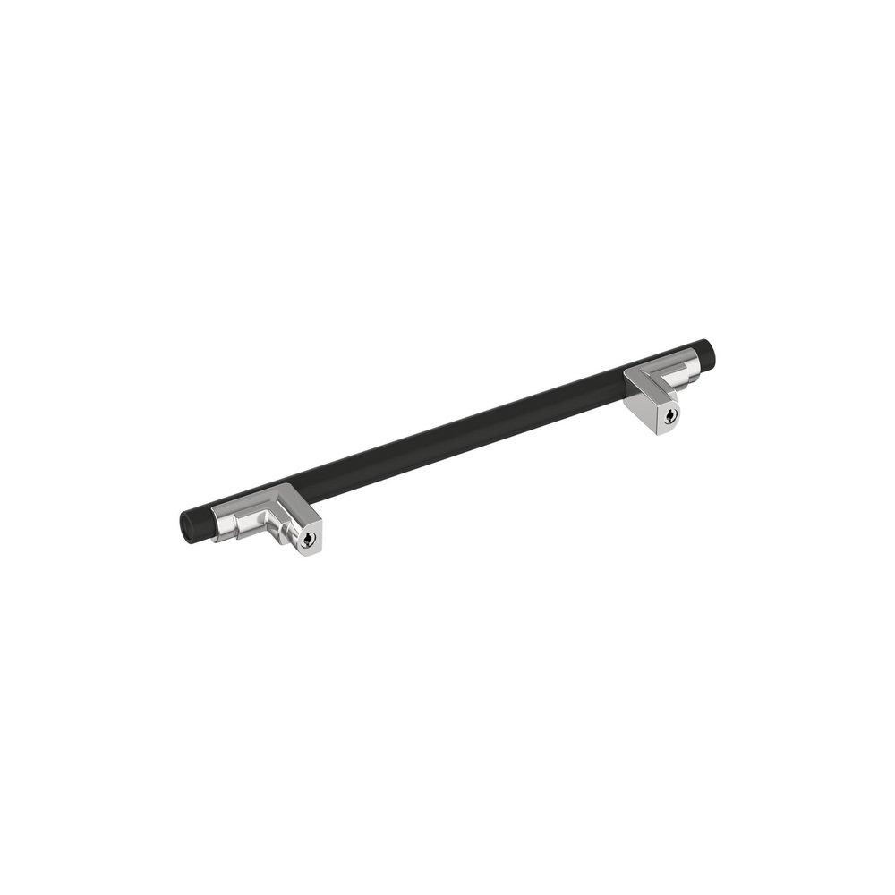 Signature Hardware Matte Black 6-5/16 in. Center-to-Center Cabinet Pull 