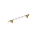 Signature Hardware Matte White 6-5/16 in. Center-to-Center Cabinet Pull 