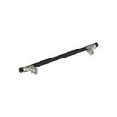 Signature Hardware Matte Black/Satin Nickel 7-9/16 in. Center-to-Center Cabinet Pull 