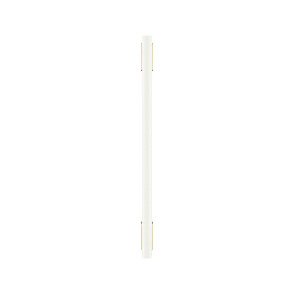 Signature Hardware Matte White 7-9/16 in. Center-to-Center Cabinet Pull 