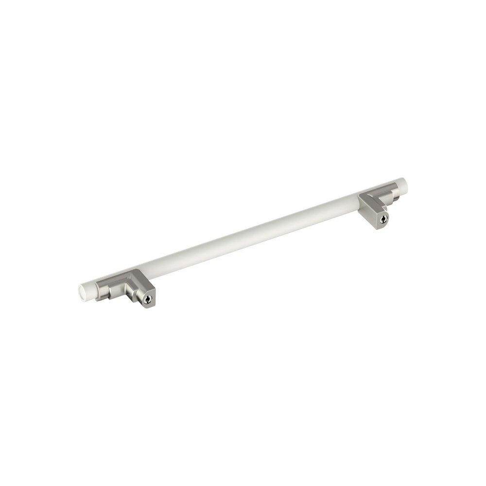 Signature Hardware Matte White 7-9/16 in. Center-to-Center Cabinet Pull 