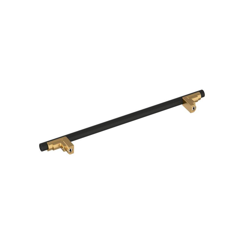 Signature Hardware Matte Black 8-13/16 in. Center-to-Center Cabinet Pull 