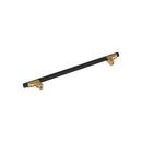 Signature Hardware Matte Black 8-13/16 in. Center-to-Center Cabinet Pull 