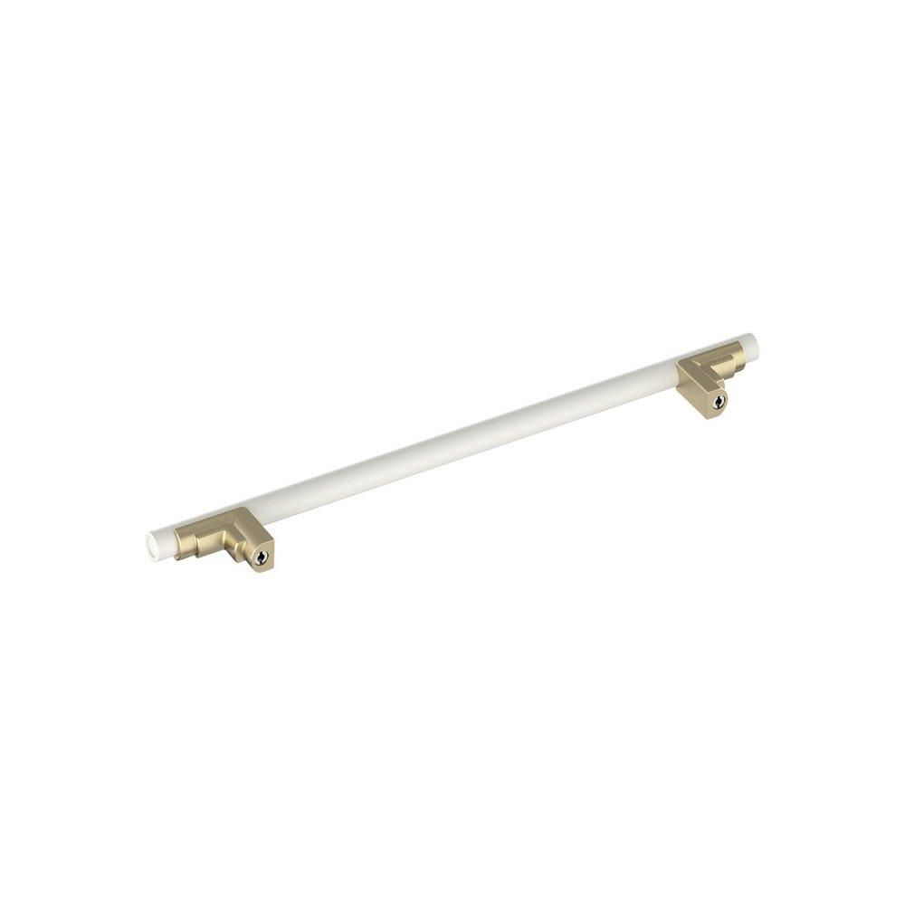Signature Hardware Matte White 8-13/16 in. Center-to-Center Cabinet Pull 